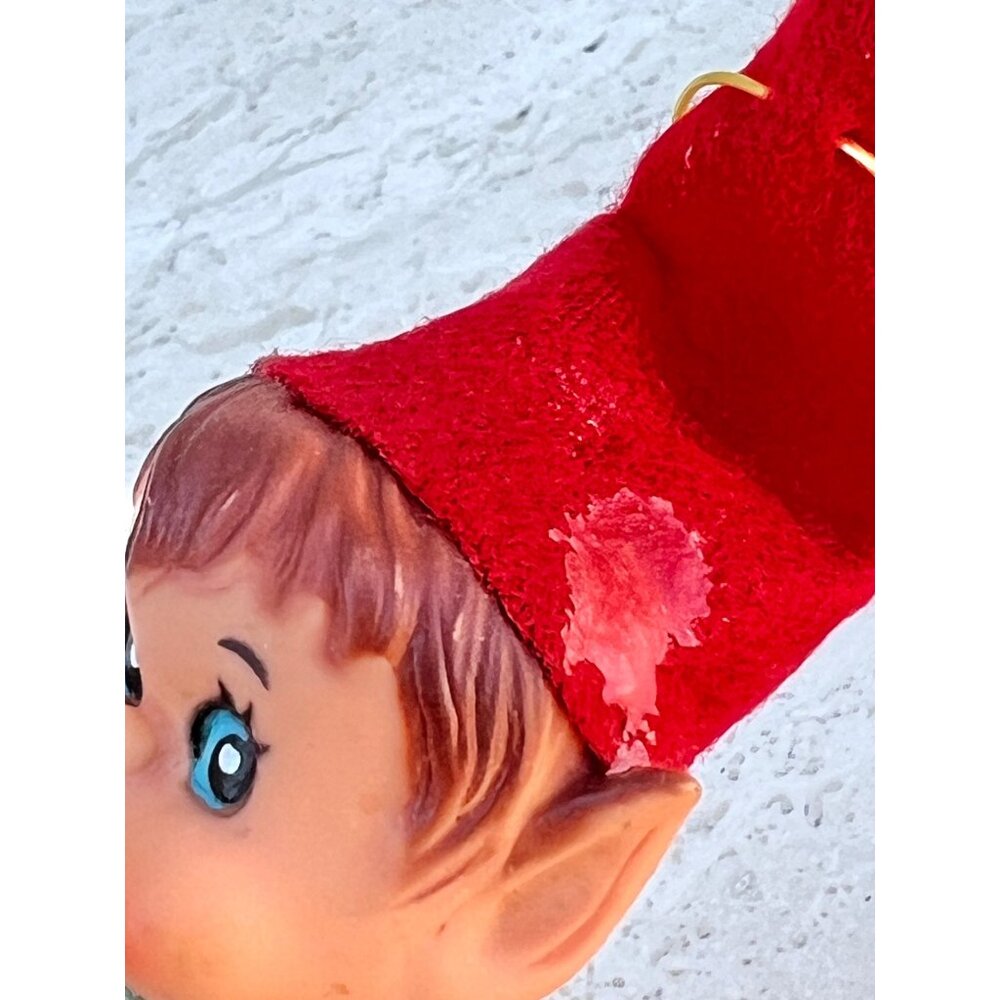 Elf Set Of 2 Knee Huggers Vintage MC Christmas Decor Holidays Gifts - Picture 6 of 14